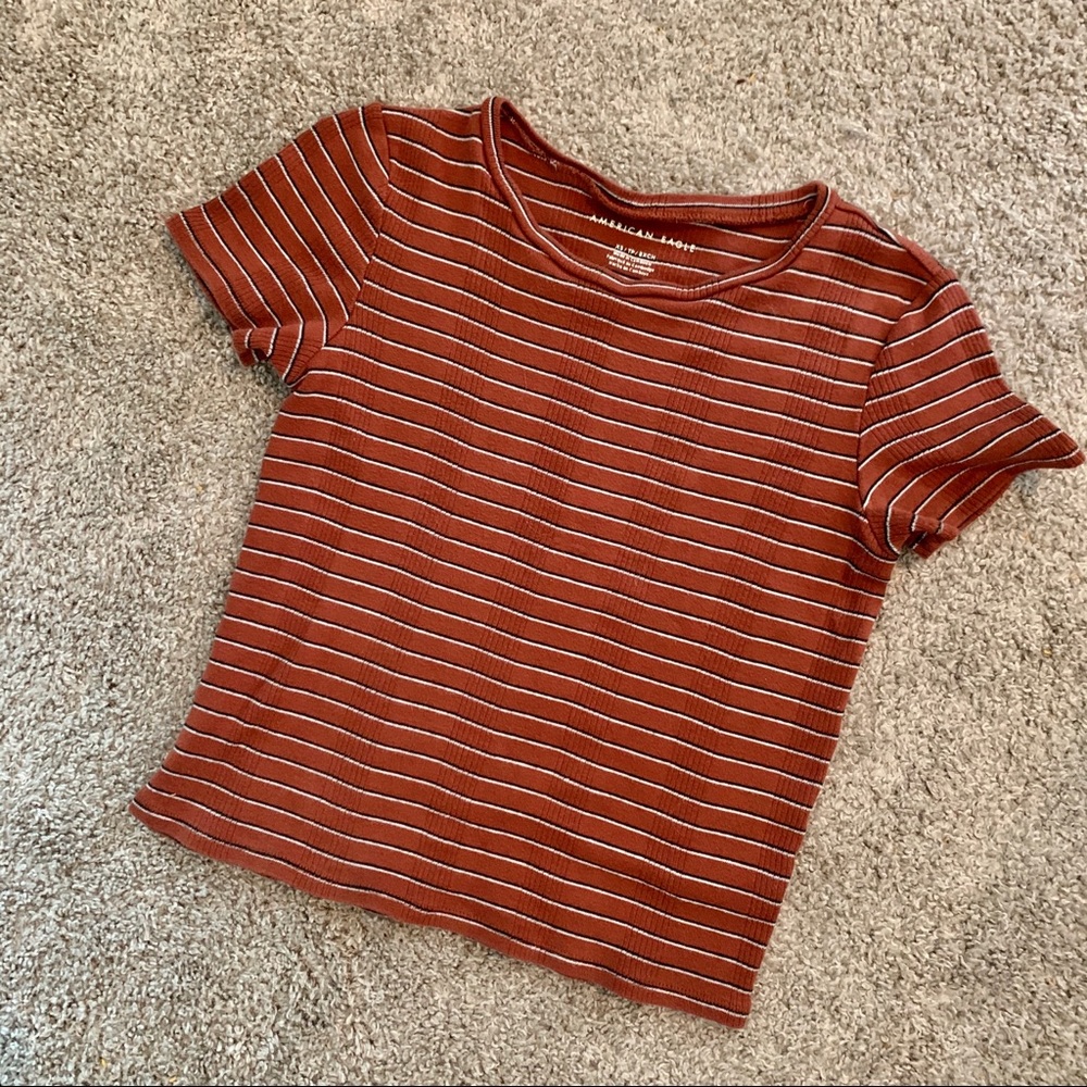 American Eagle striped baby tee - XS
